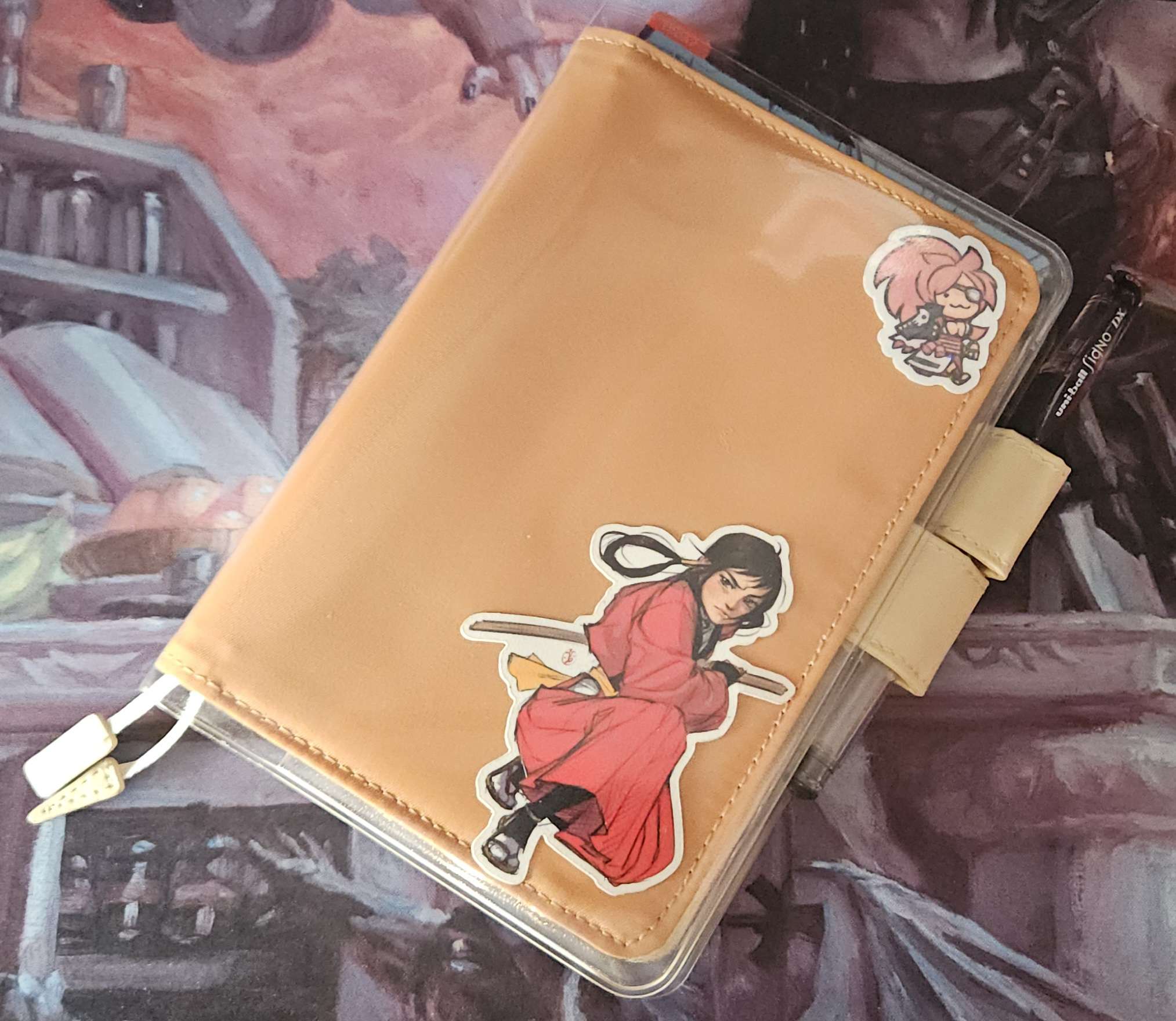 Hobonichi Techo. Baiken by MaddestMao, Hibiki by Kohquette